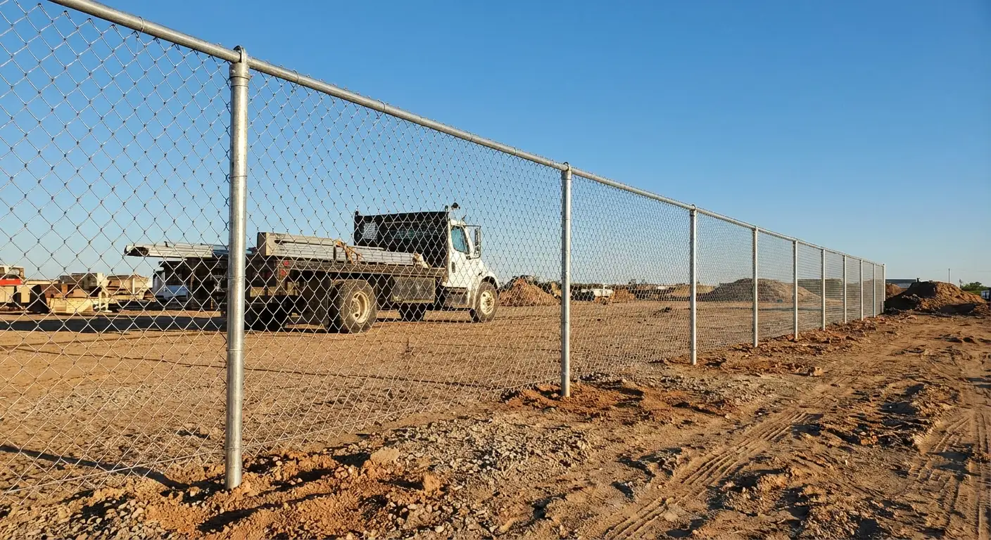 Wind-rated temporary fencing site in Saint Albans, NY