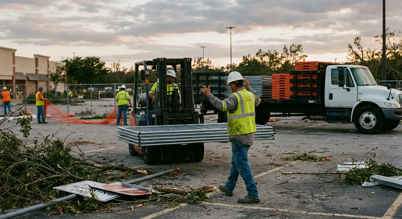 Emergency fencing deployment in Saint Albans, NY