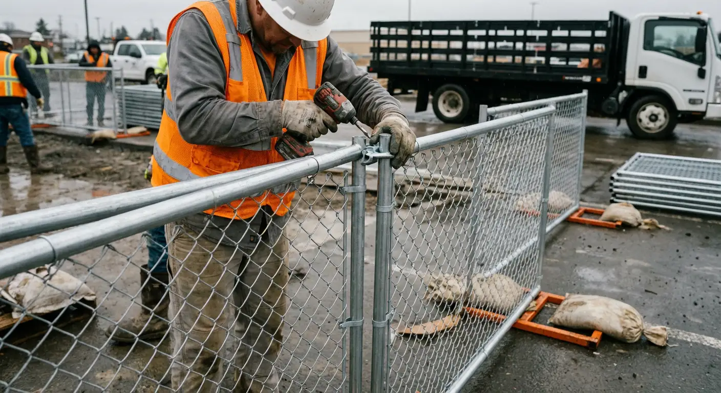 Physical security fencing for site investigation in Saint Albans, NY