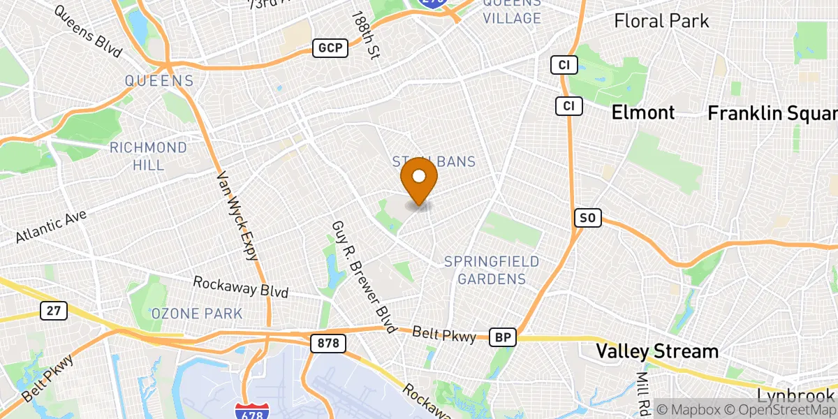 st neighborhood map in Saint Albans, NY