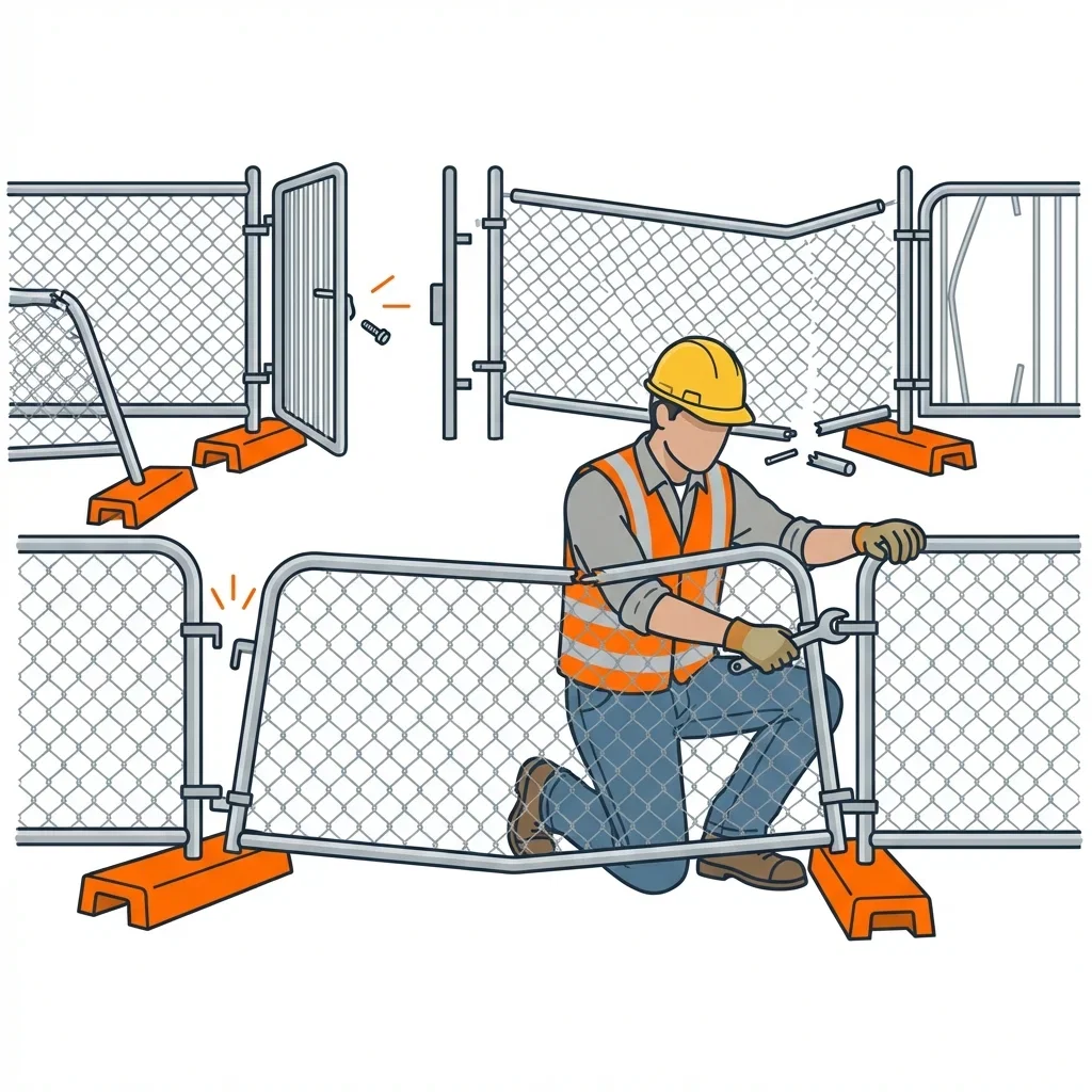 Diagram showing crowd control failure points and safety zones in Saint Albans, NY